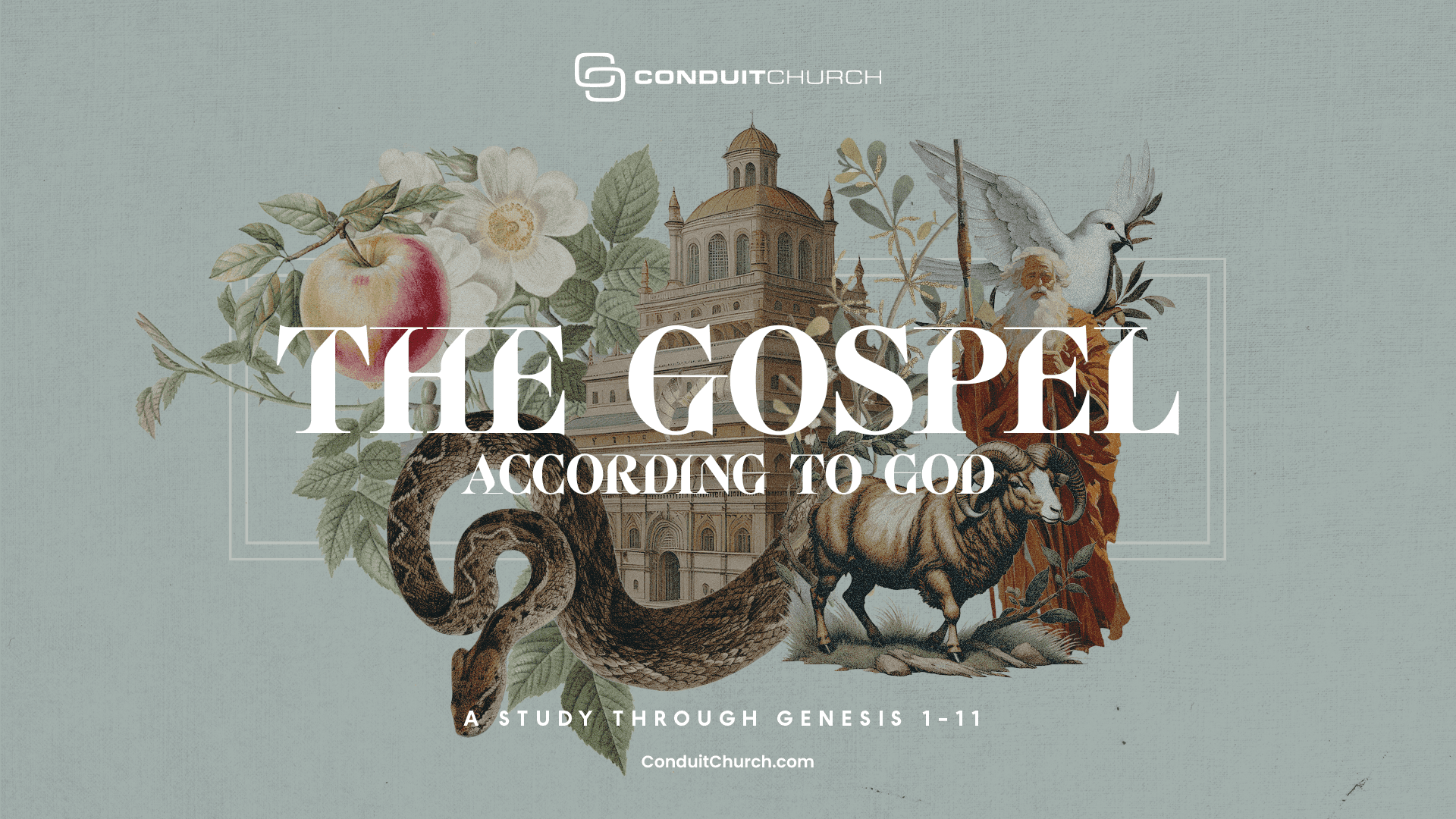 The Gospel According To God sermon series art
